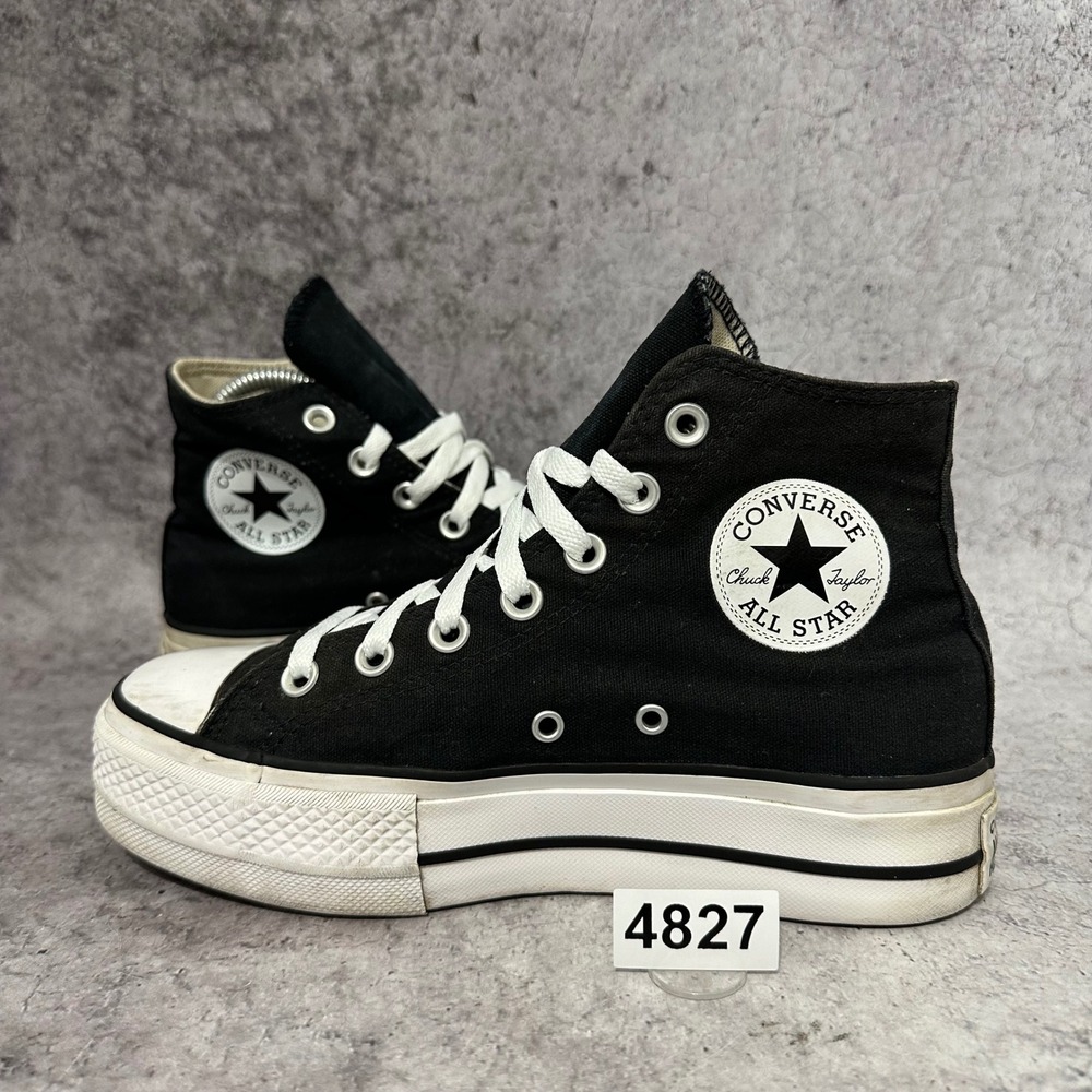 Converse Chuck Taylor All Star Lift Platform High Top Women 6.5 Black Sneakers
